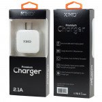 Wholesale Micro V8V9 Dual Port Premium Wall Charger 2 in 1 - 2.1A (Wall - White)